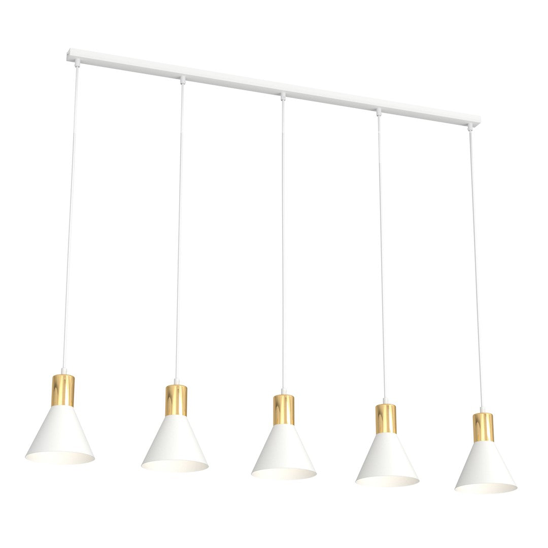 Rosa 1-light white pendant lamp