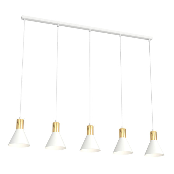Rosa 1-light white pendant lamp