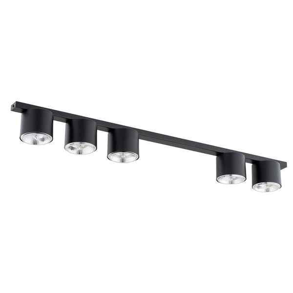 Nano 5-light ceiling light black
