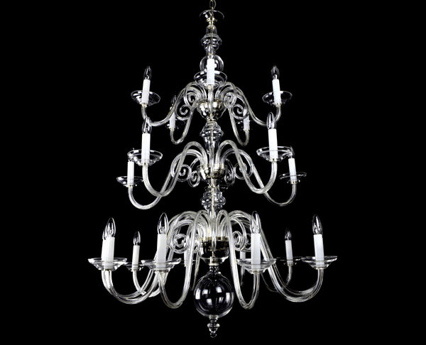 Clear glass chandelier LW513200100G