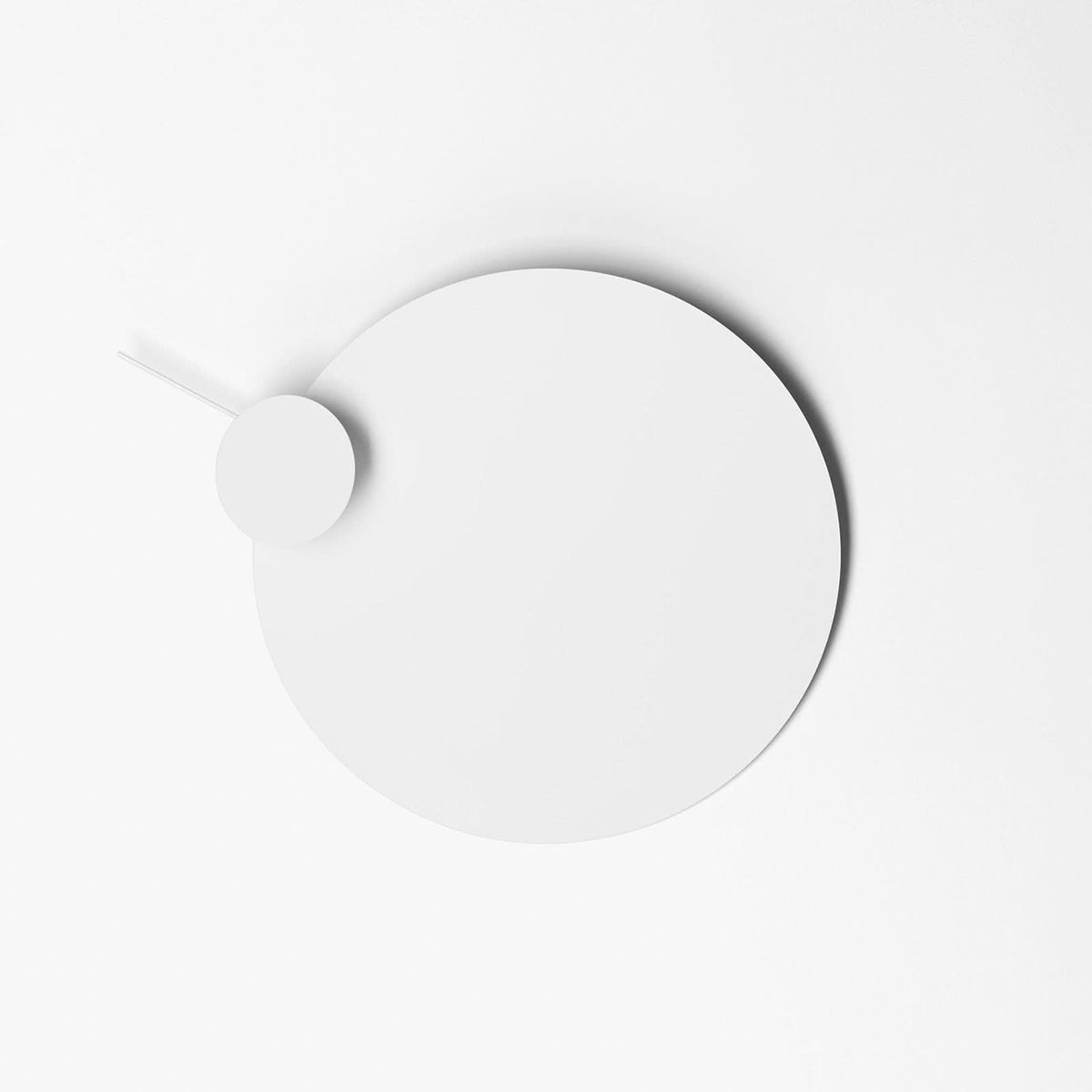 Applique murale LED Eclipse Ellipse en aluminium, blanc, Ø 60 cm