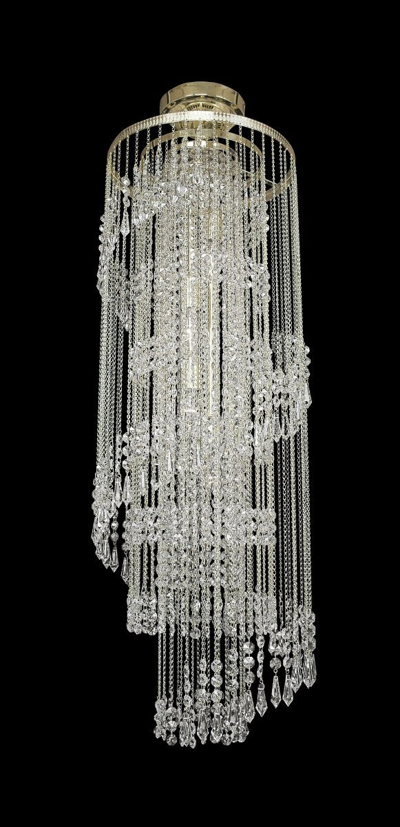 TX504000004 crystal spiral pendant light