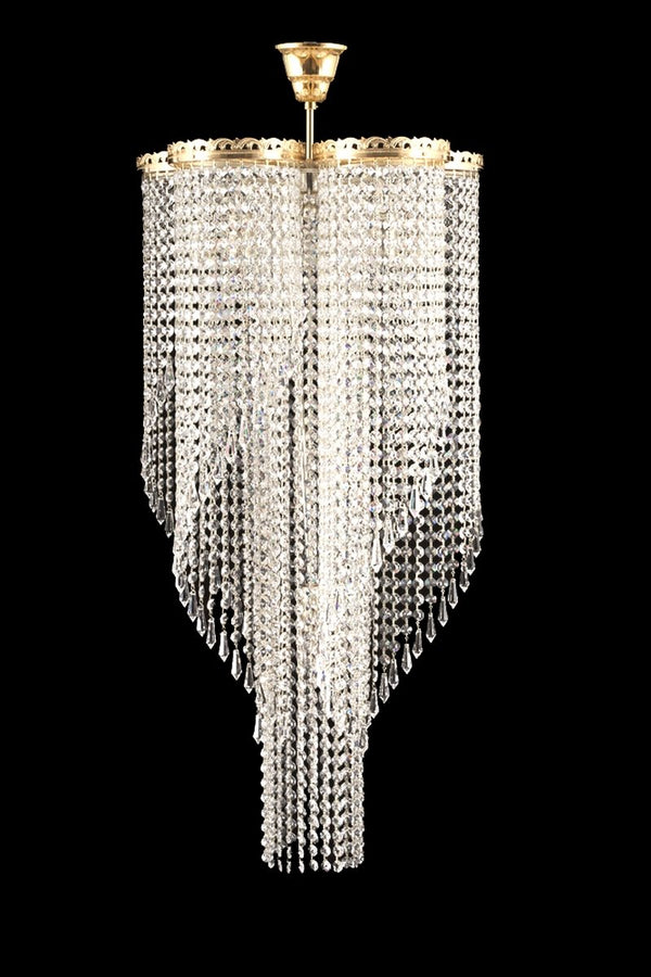 TX509000009 spiral crystal pendant light