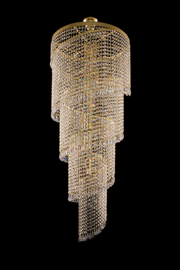 TX515000006 crystal spiral pendant light