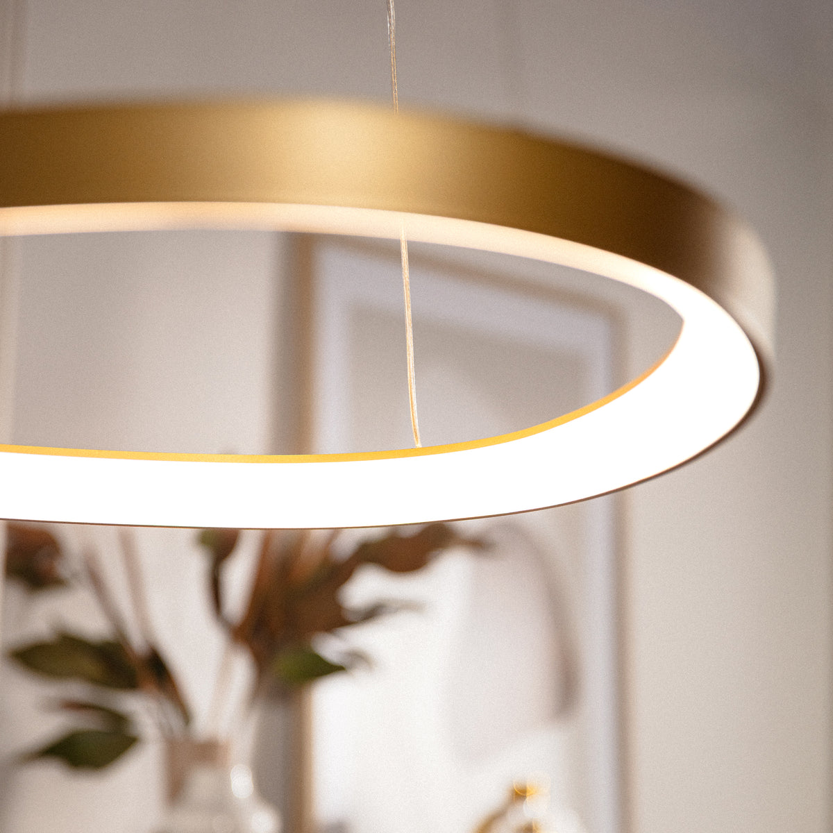 Suspension Liria dorée, L 61,5 cm