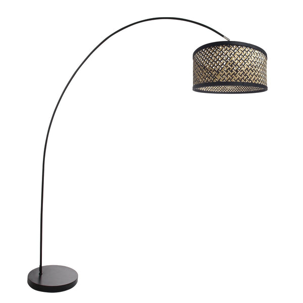 Solva black floor lamp