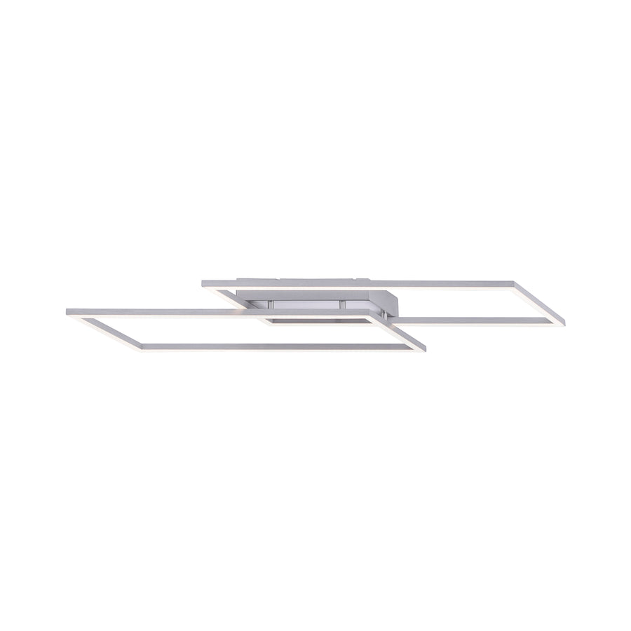 Plafonnier Inigo acier, P 83,6 cm
