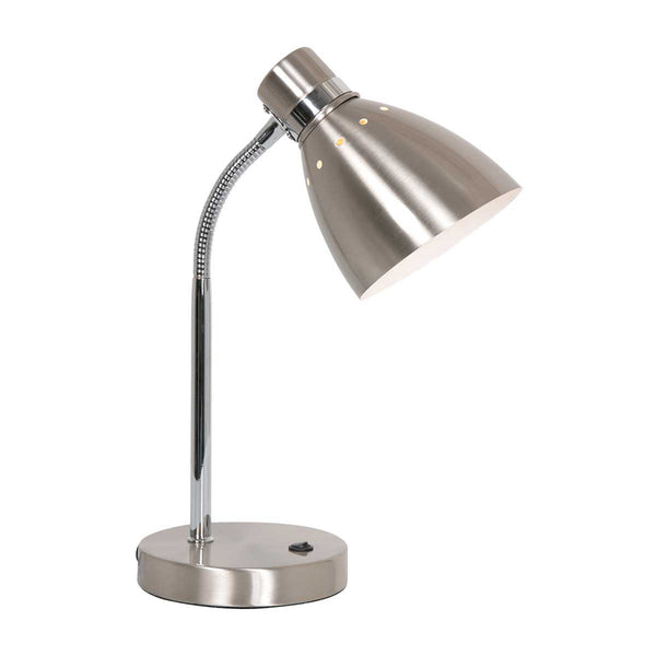 Spring table lamp silver