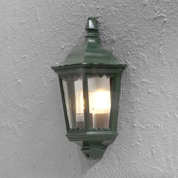Applique d'extérieur Firenze en verre, vert, hauteur 44,5 cm