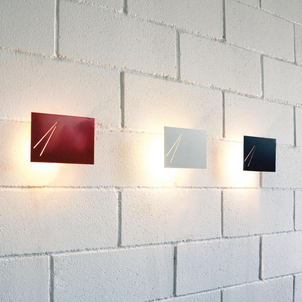 Applique murale LED Des.agn en acier, noir, hauteur 14 cm