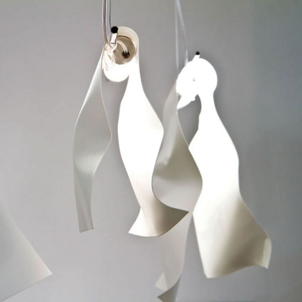 Applique murale LED Stendimi en acier, blanc, hauteur 23 cm