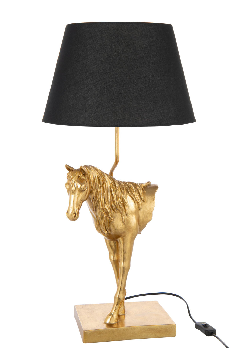 Lampe à poser cheval en polyrésine
