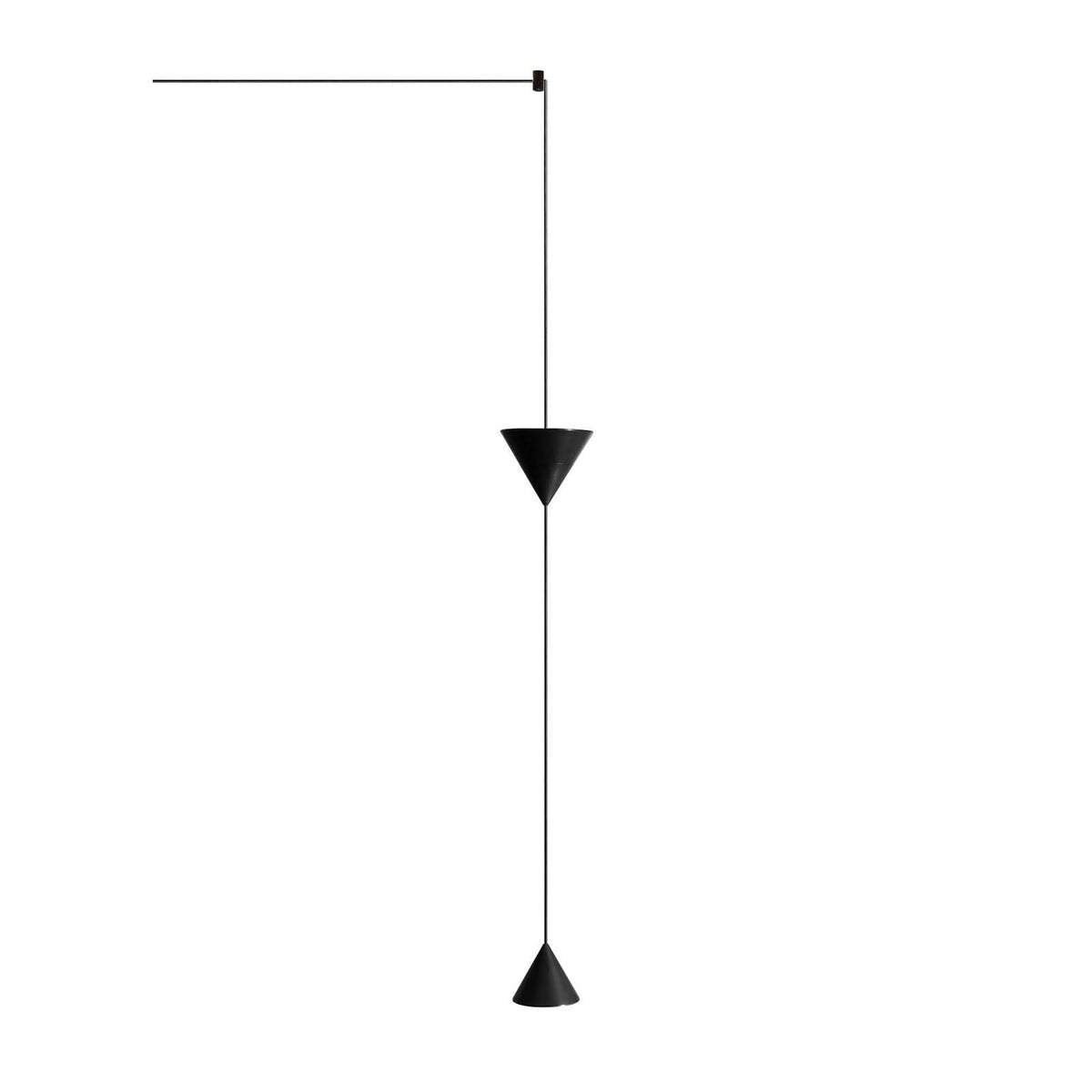 Applique murale LED Filomena 2 700 en aluminium, noir mat, 2700 K, 16,8 W, modèle 2