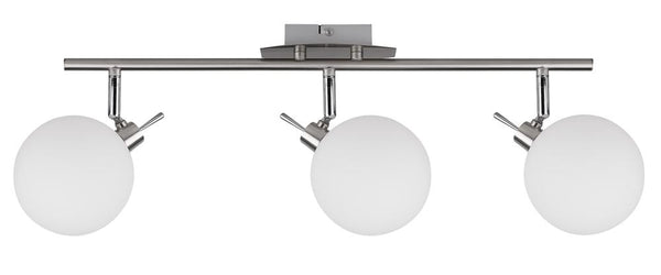 Plafonnier Ghost 3 lumières blanc, verre