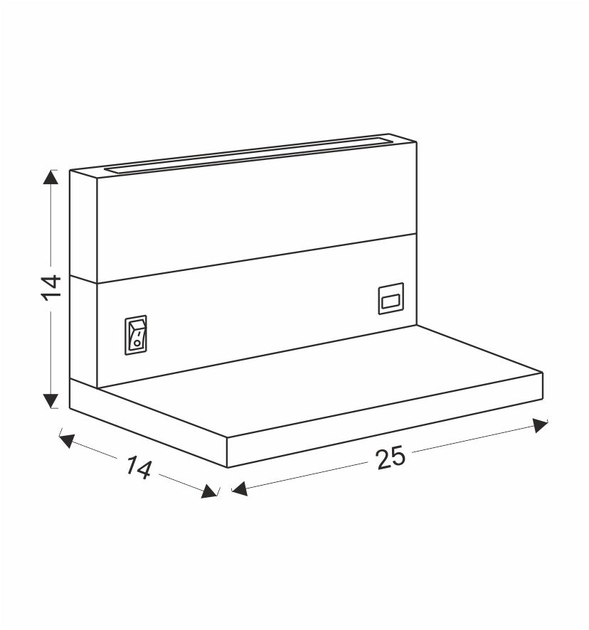 Applique murale LED Anet 2 lumières