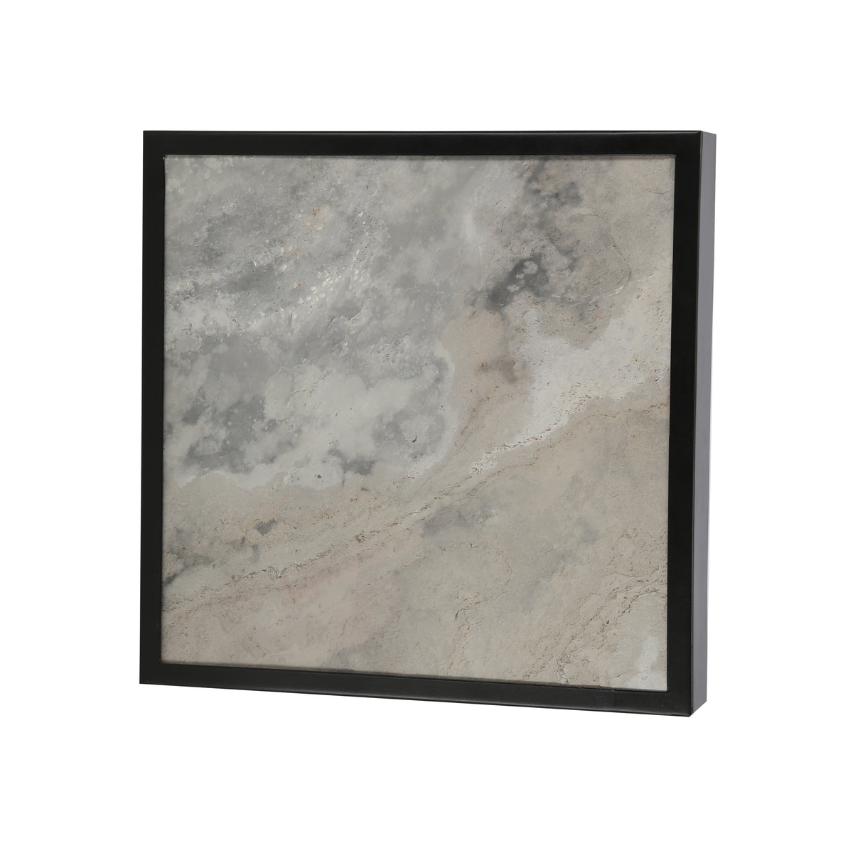 Produit présenté de face, surface grise nuageuse et bordure noire fine.