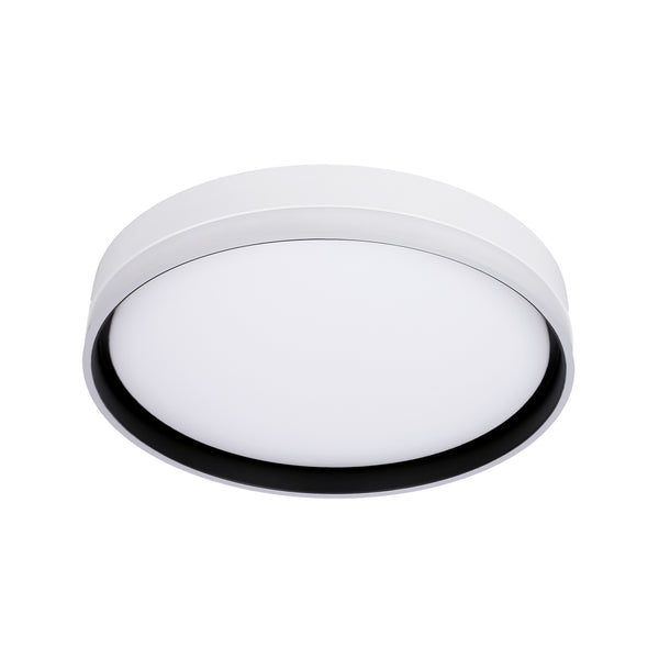 Plafonnier LED Florida blanc et noir, L 40 cm