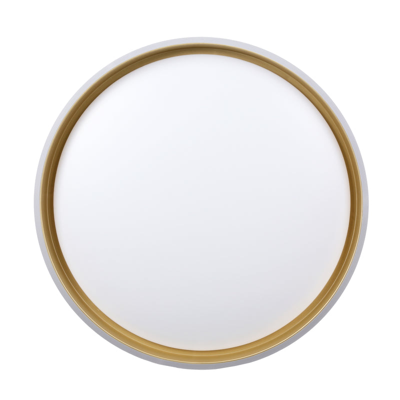 Plafonnier LED Florida blanc et noir, L 38 cm