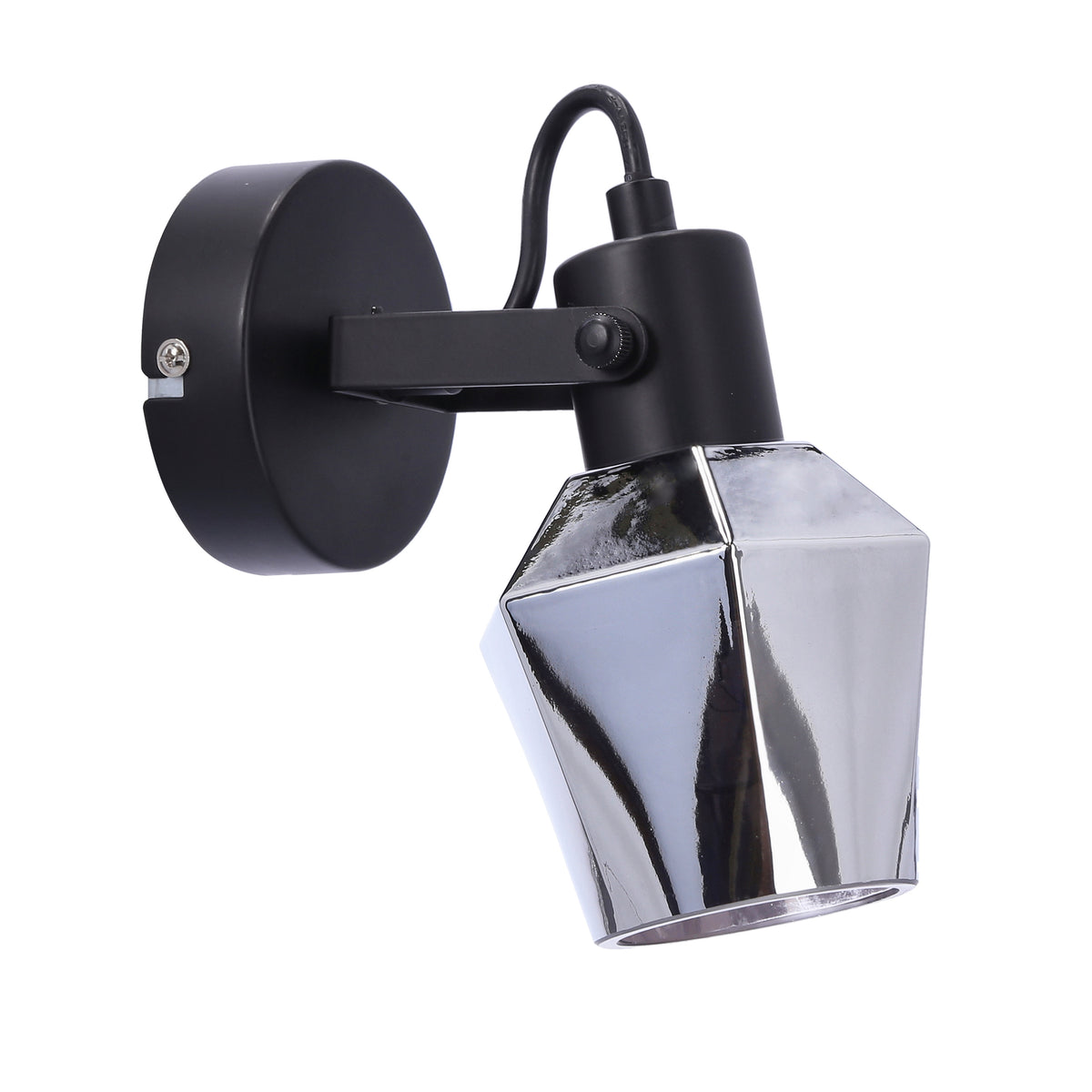 Applique murale Randi noire, verre