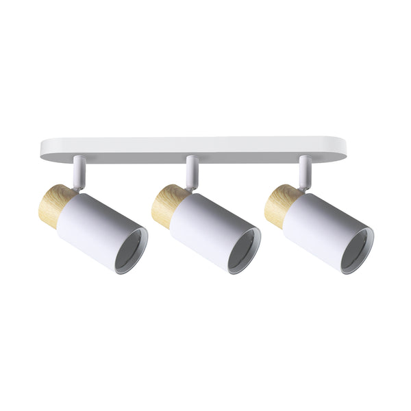 Plafonnier Claro 3 lumières blanc, L 48 cm