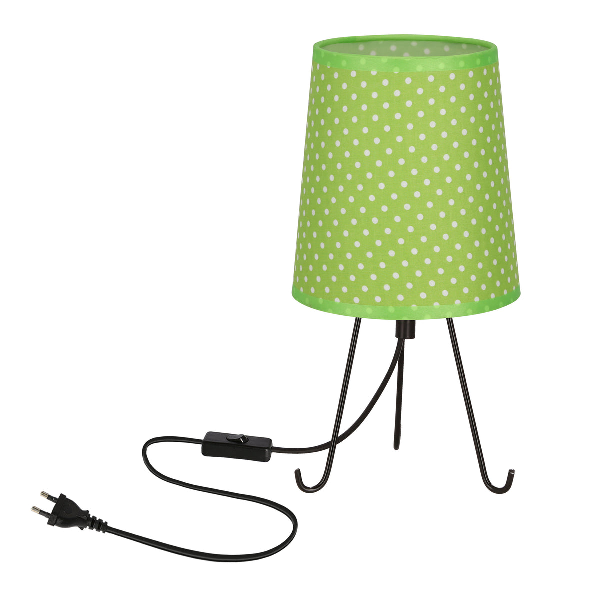 Lampe à poser Smally verte, tissu