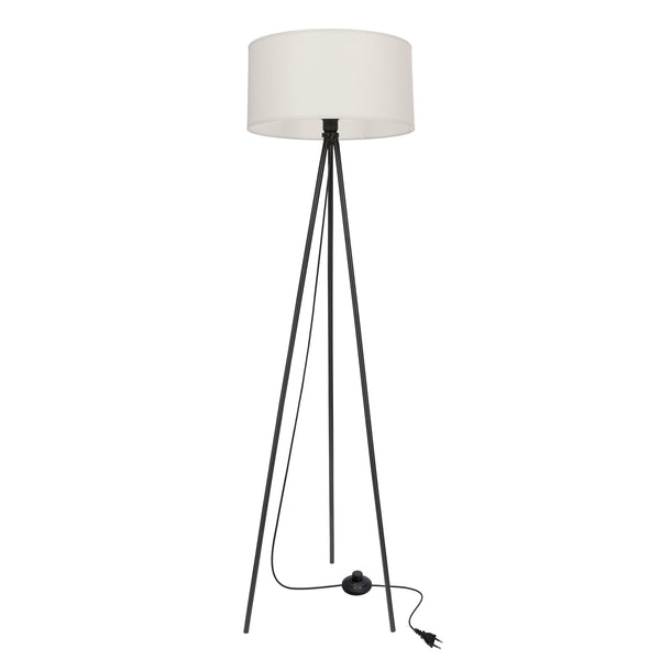 Lampadaire Shanti gris, tissu