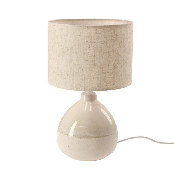 Lampe à poser Ardo beige, tissu