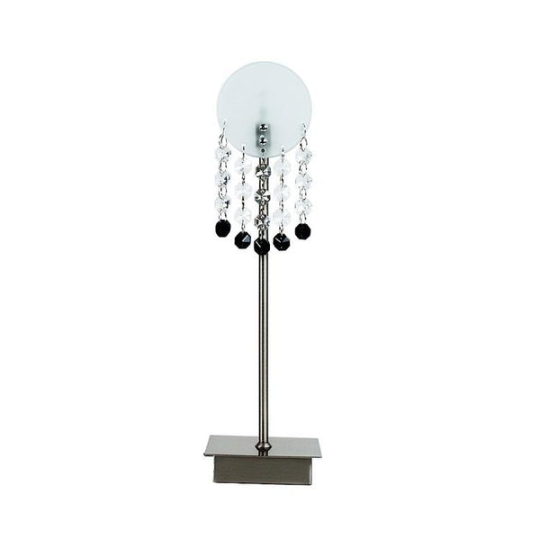 Lampe à poser Luxor chromée, verre
