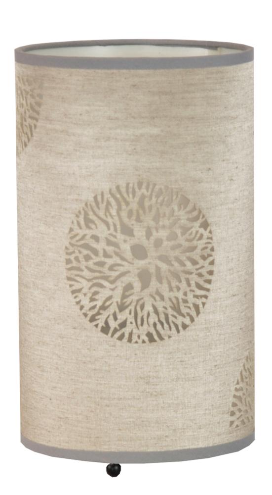 Lampe à poser Perla beige, tissu