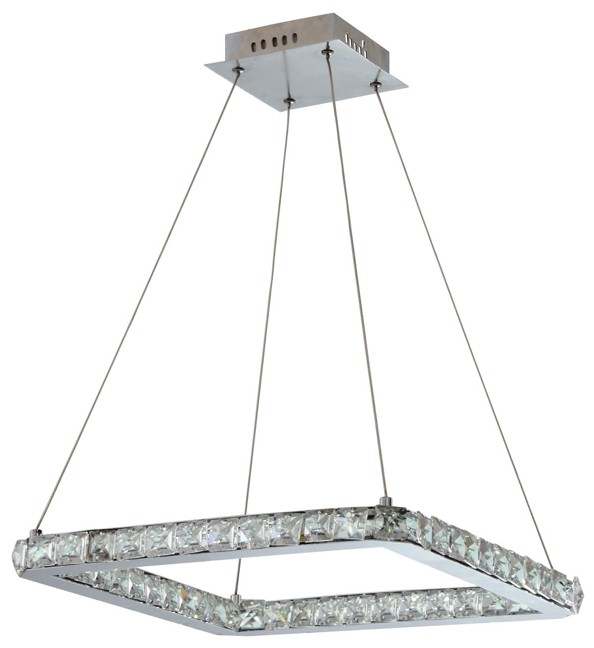 Suspension LED Lords chromée, cristal (réf. 31-34854)