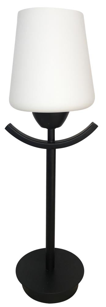 Lampe à poser Londyn noire, verre