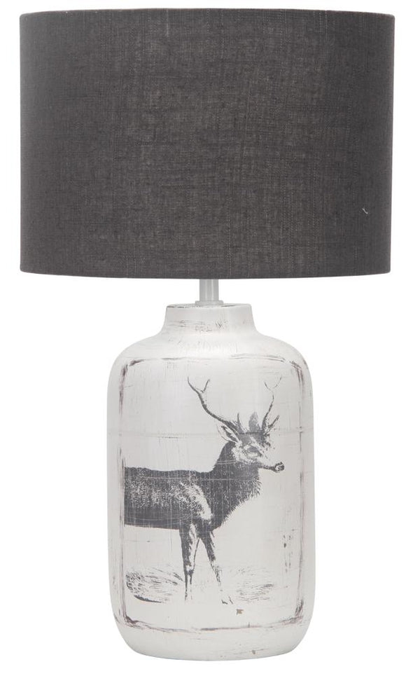 Lampe à poser Walia 2 noire, tissu