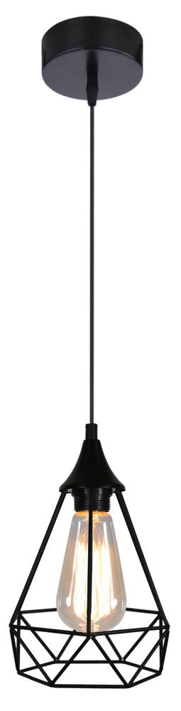Suspension Graf noire, tissu
