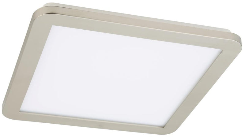 Plafonnier LED Nexit nickel satiné, L 30 cm