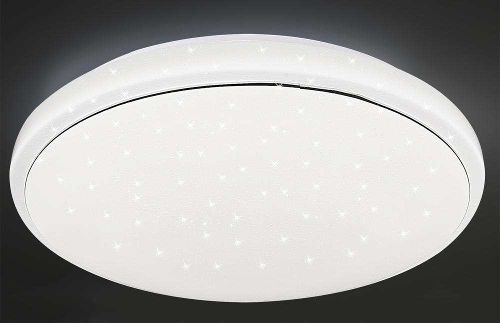 Détail du diffuseur étoilé et du cerclage blanc de l'appareil