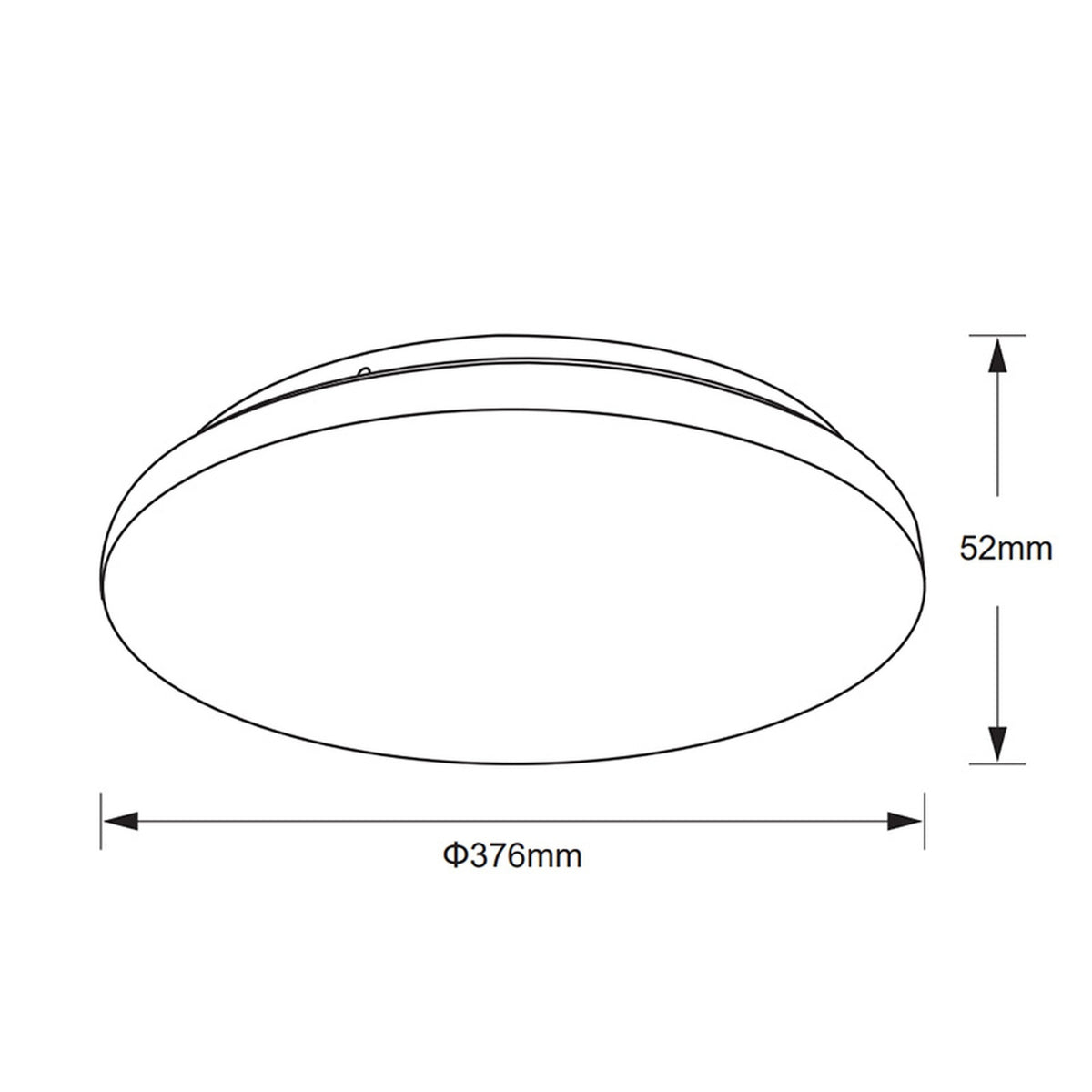 Plafonnier LED Zero II blanc, Ø 37,6 cm, 3000 K