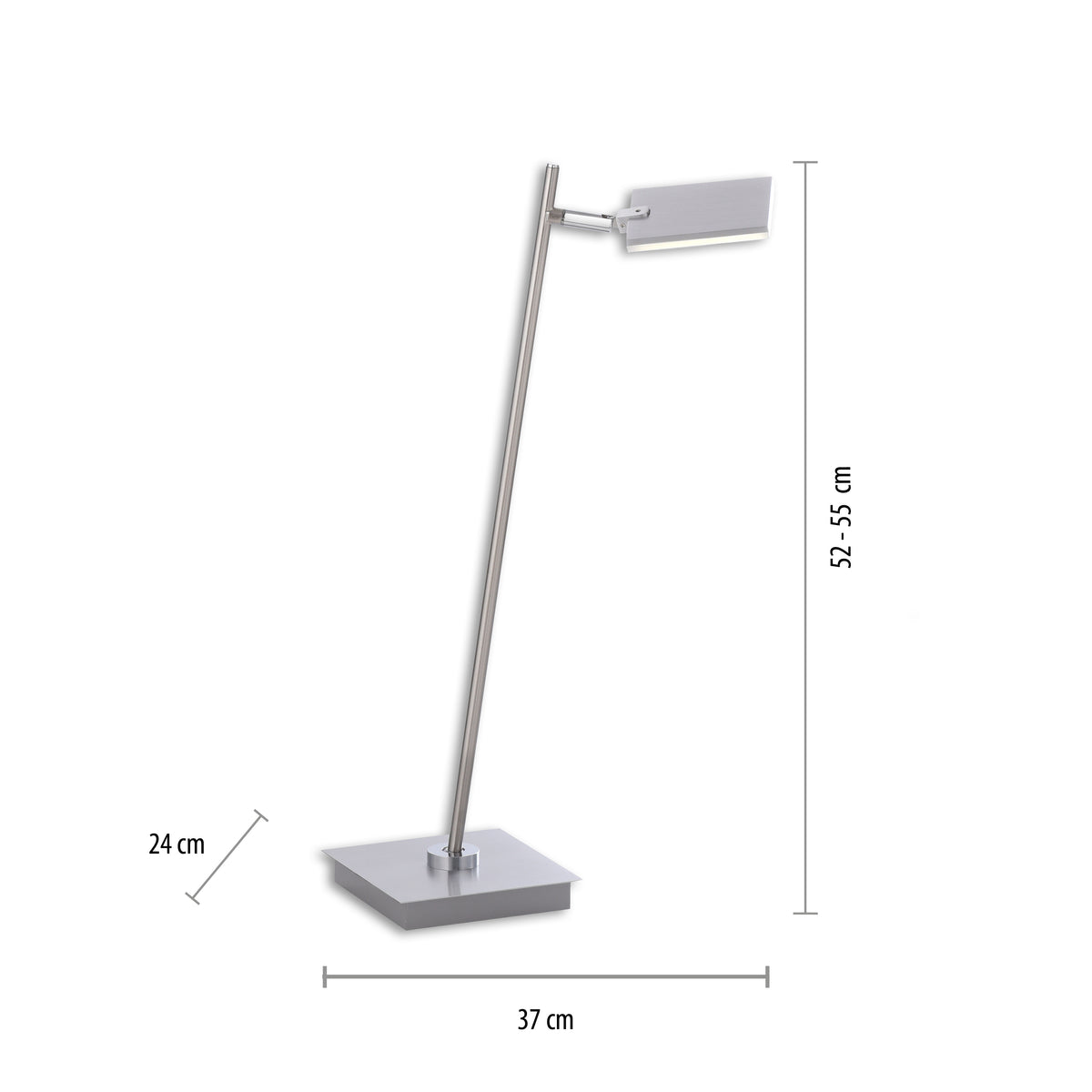Lampe à poser Pure-Mira aluminium