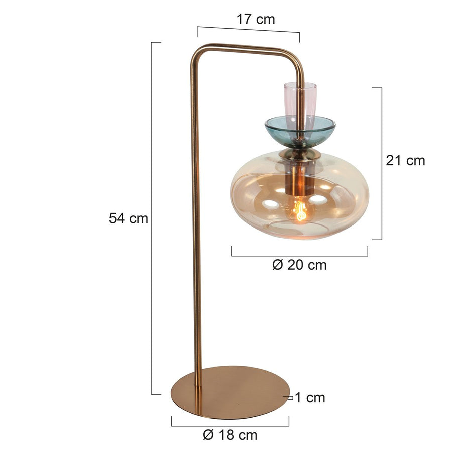Lampe à poser Malboo bronze