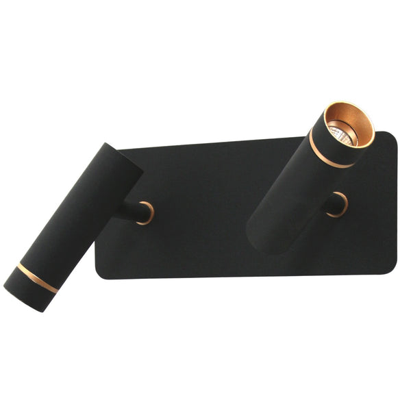 Lumo black wall lamp