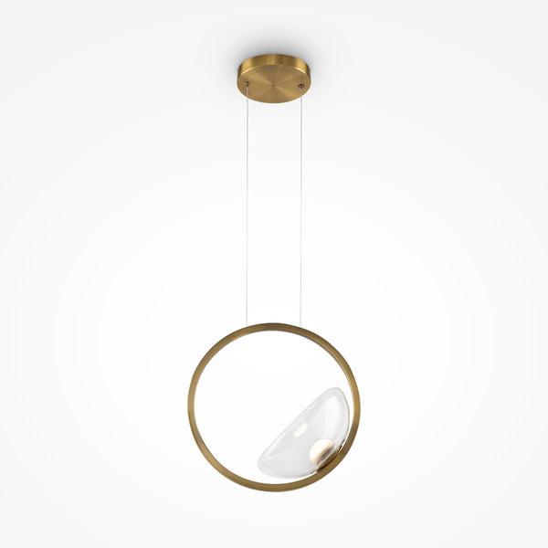 Lunare gold pendant light