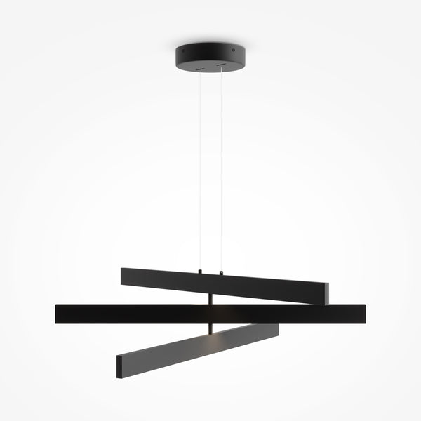 Origami black pendant light