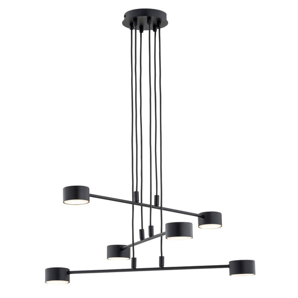 6-light black pendant light Modus