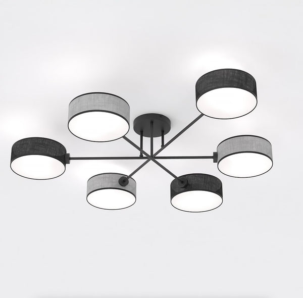 Maga 6-light ceiling lamp, mix 2