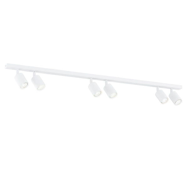 Flash 6-light ceiling light white