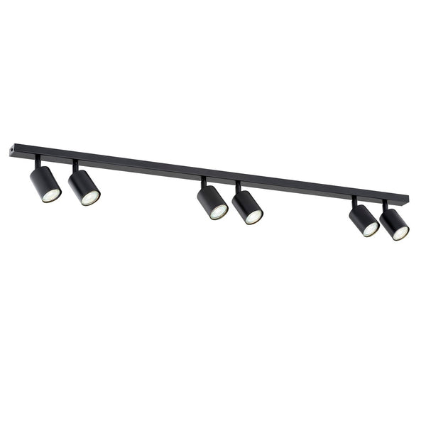Flash 6-light ceiling light black