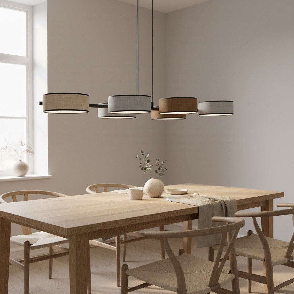 Drumz 6-light pendant, mix 1