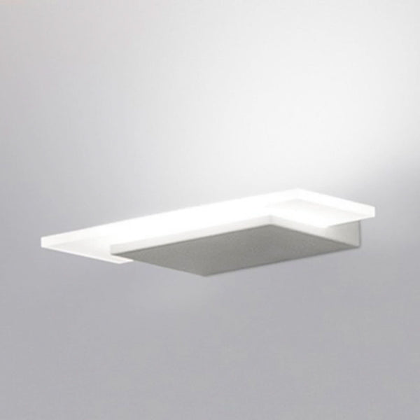 Applique murale LED Dublight en métal, blanc mat, hauteur 3 cm, 3000 K, 17 W