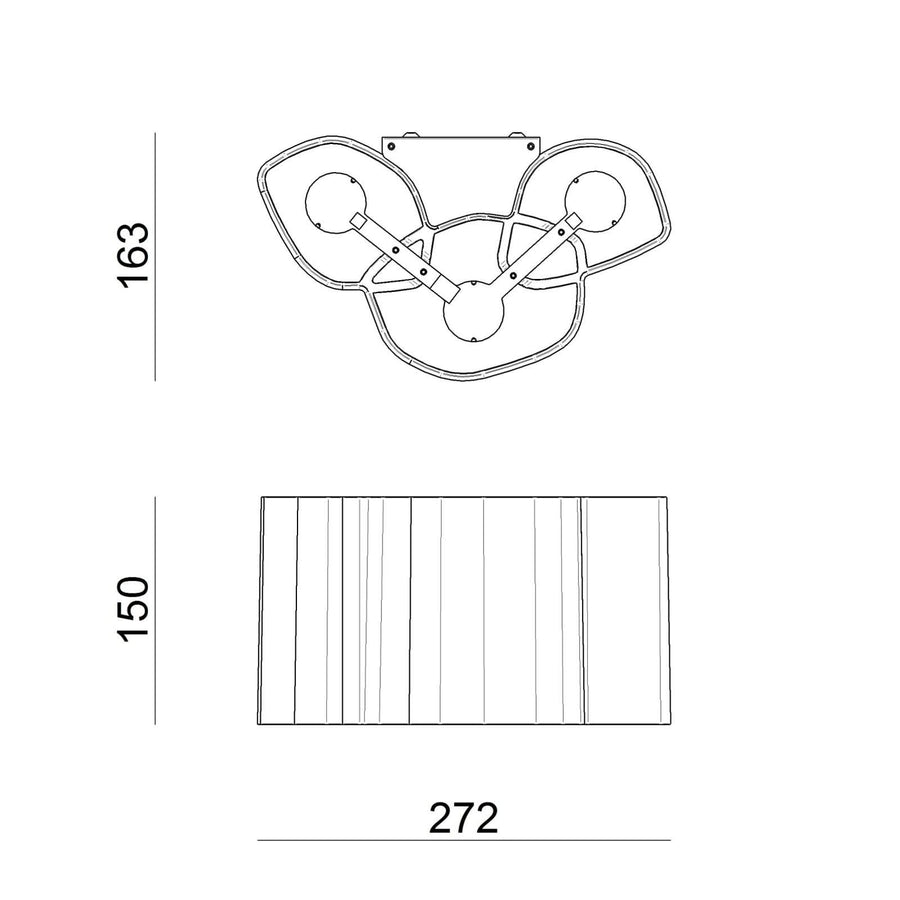 Applique murale LED Honey 27, blanc, hauteur 15 cm