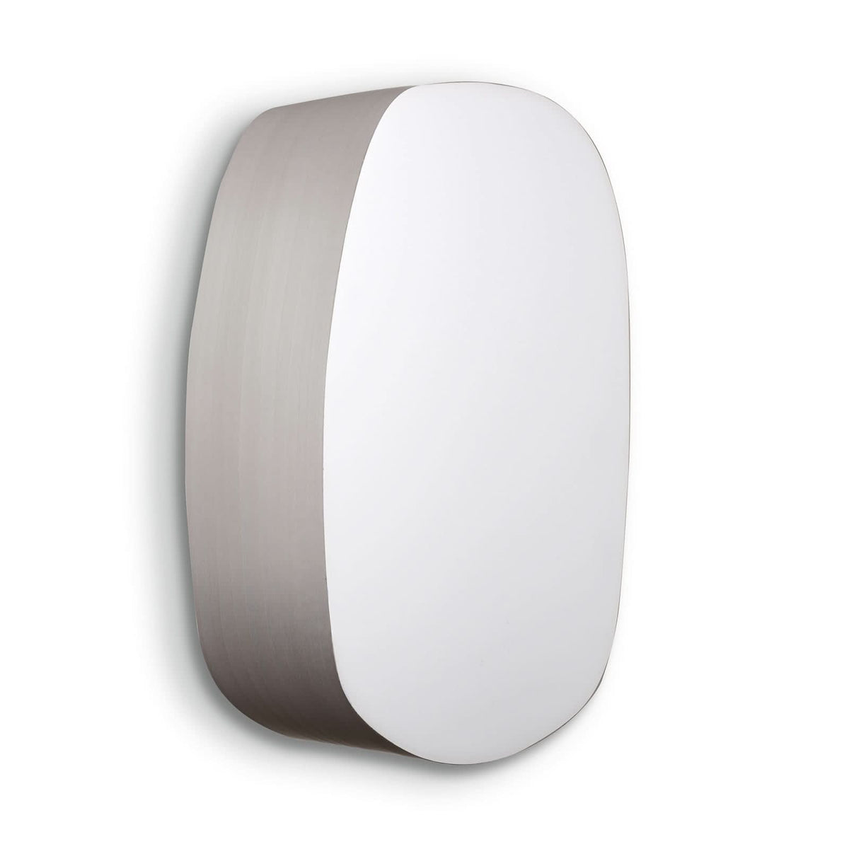 Applique murale LED Guijarro Medium en métal, gris et blanc, hauteur 36 cm