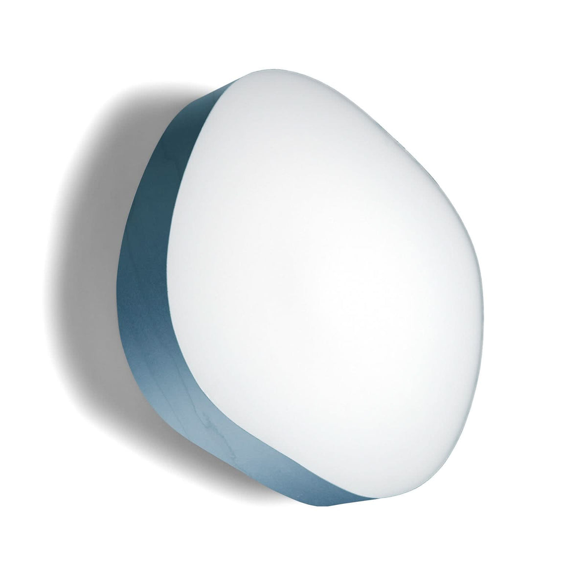 Applique murale LED Guijarro Large en métal, bleu et blanc, hauteur 41 cm